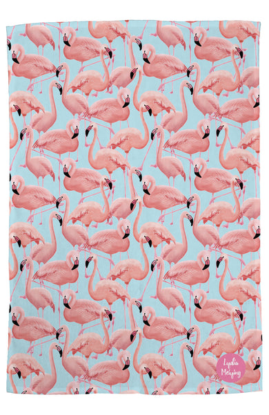 Flamingos - Tea Towel