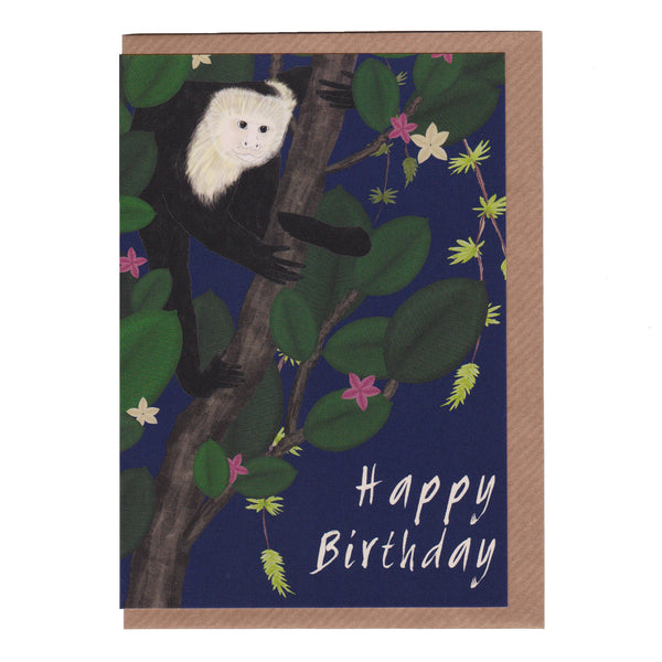 Happy Birthday Monkey - Greetings Card
