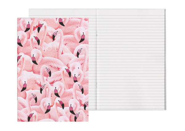 A Flamboyance of Flamingos - A5 Notebook