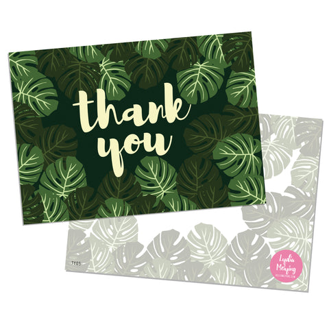 Monstera - 10 x Thank You Cards