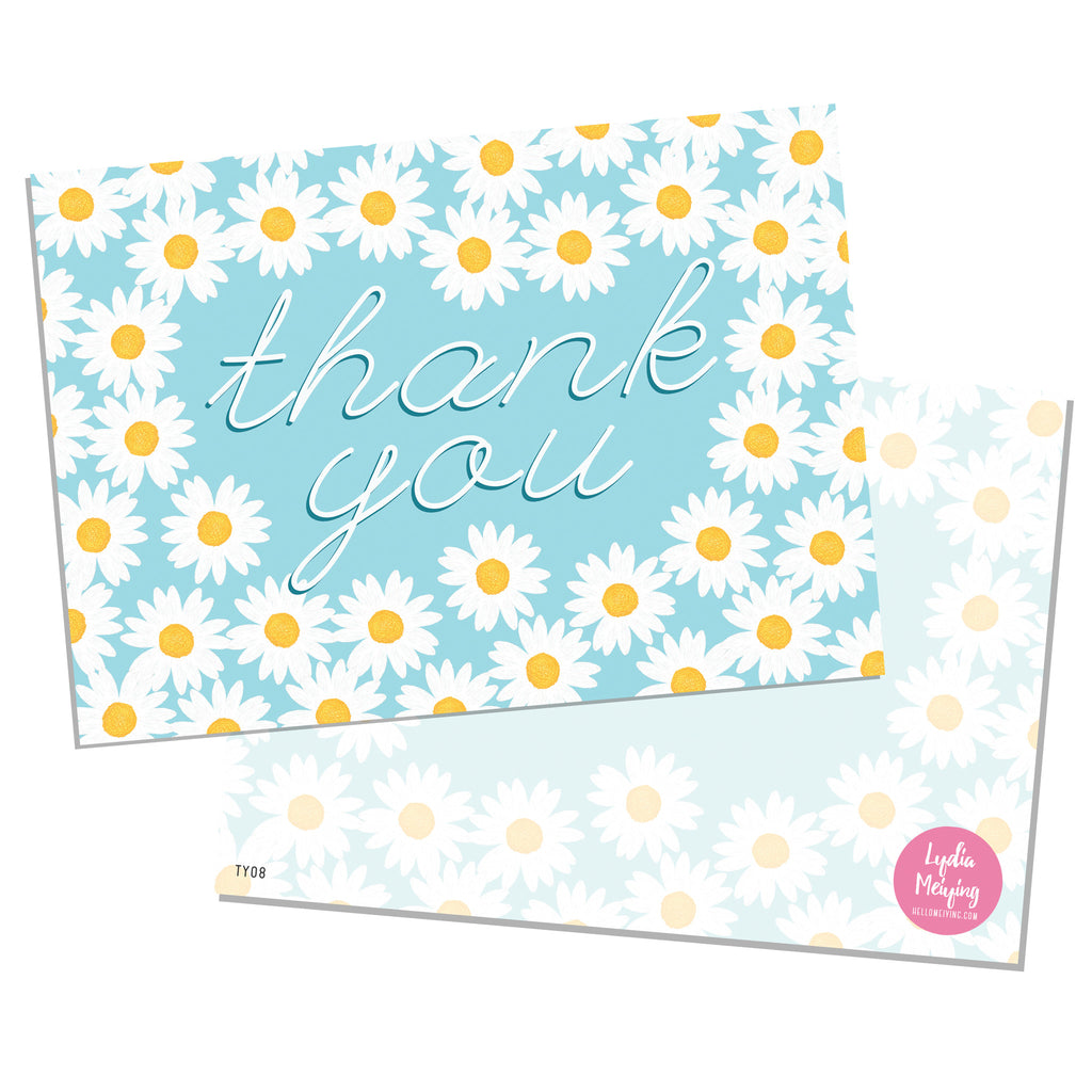 Daisy - 10 x Thank You Cards