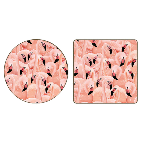 A Flamboyance of Flamingos - Coaster