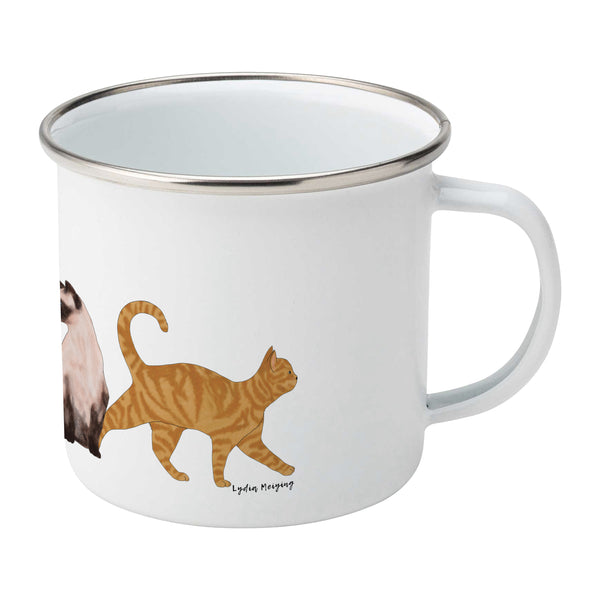 Cats - Enamel Mug