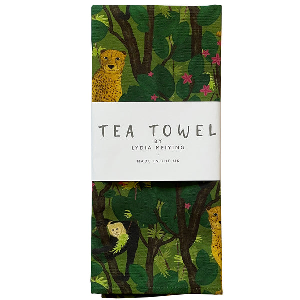Cheetahs and Monkeys - Tea Towel