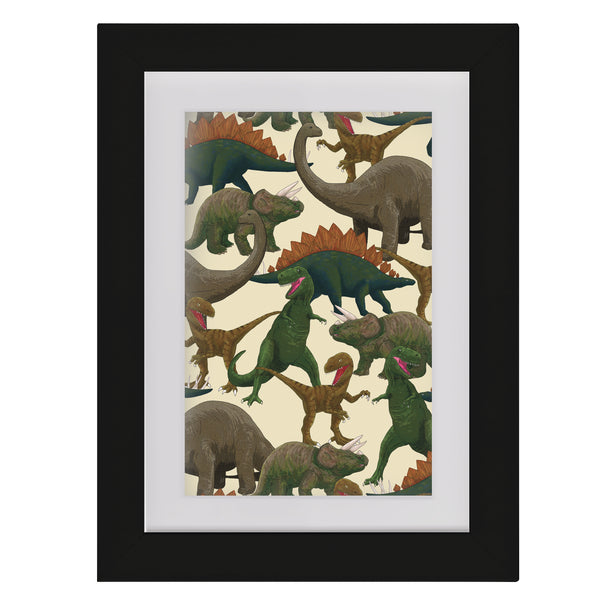 Dinosaurs - Framed Mini Print