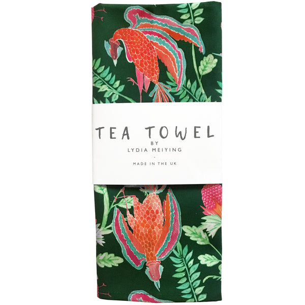 Emperor's Garden (Emerald) - Tea Towel