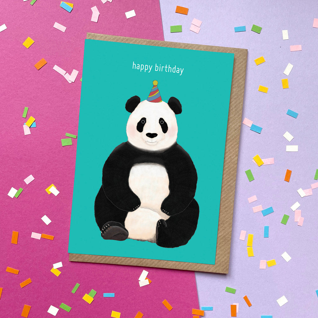 Happy Birthday Panda - Greetings Card