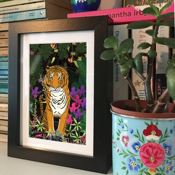 Jungle Tiger - Framed Mini Print