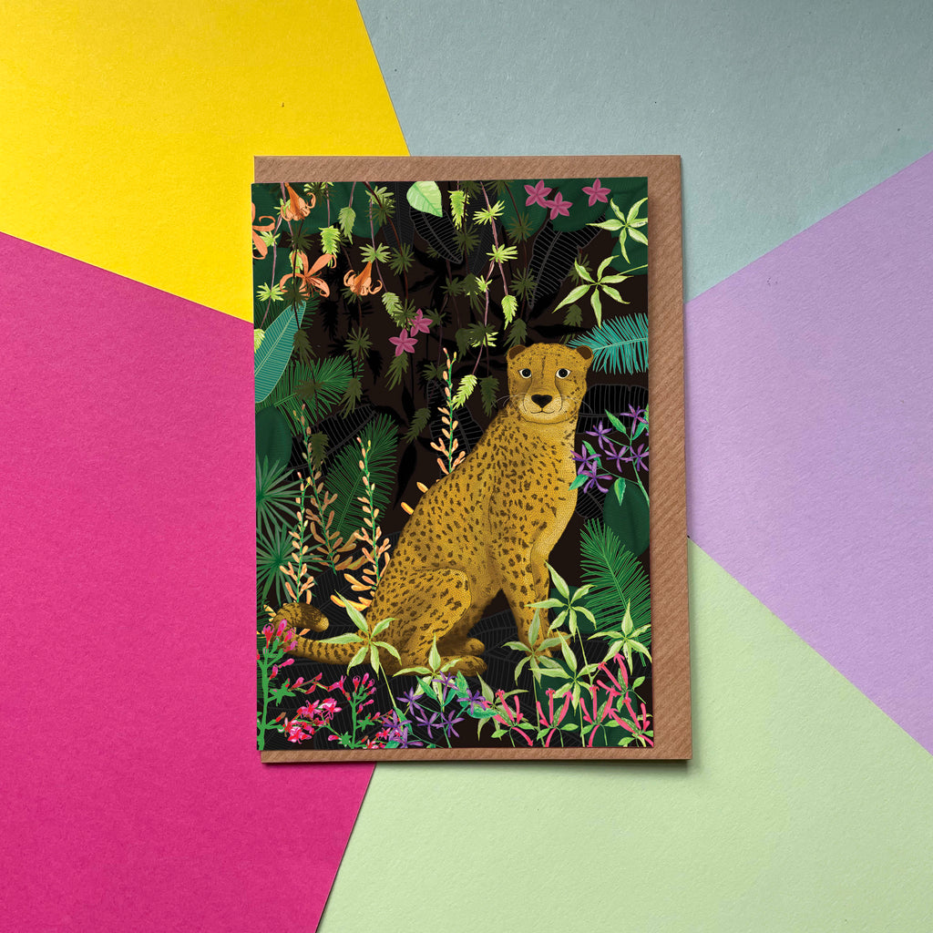 Jungle Cheetah - Greetings Card