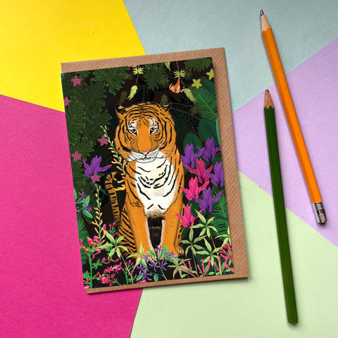Jungle Tiger - Greetings Card