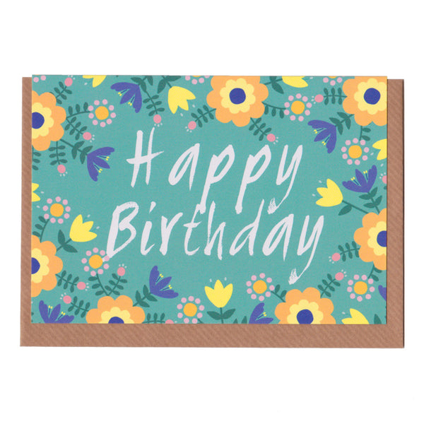 Happy Birthday Folk - Greetings Card