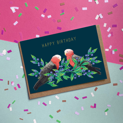 Happy Birthday Galah - Greetings Card