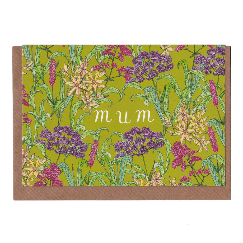 Mum (Wildflowers) - Greetings Card