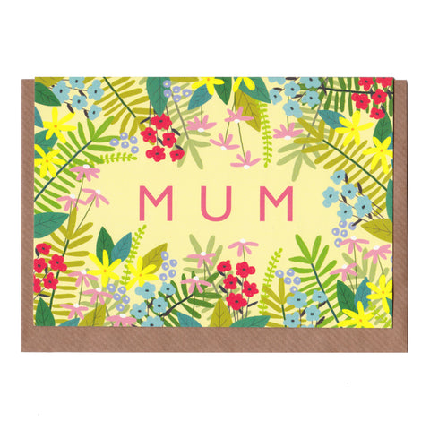 Mum (Floral) - Greetings Card