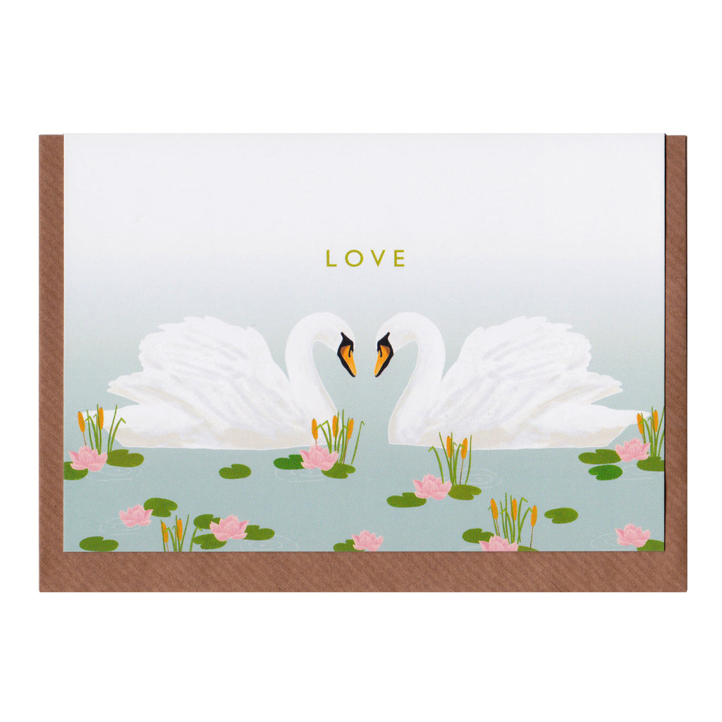 Swan - Greetings Card
