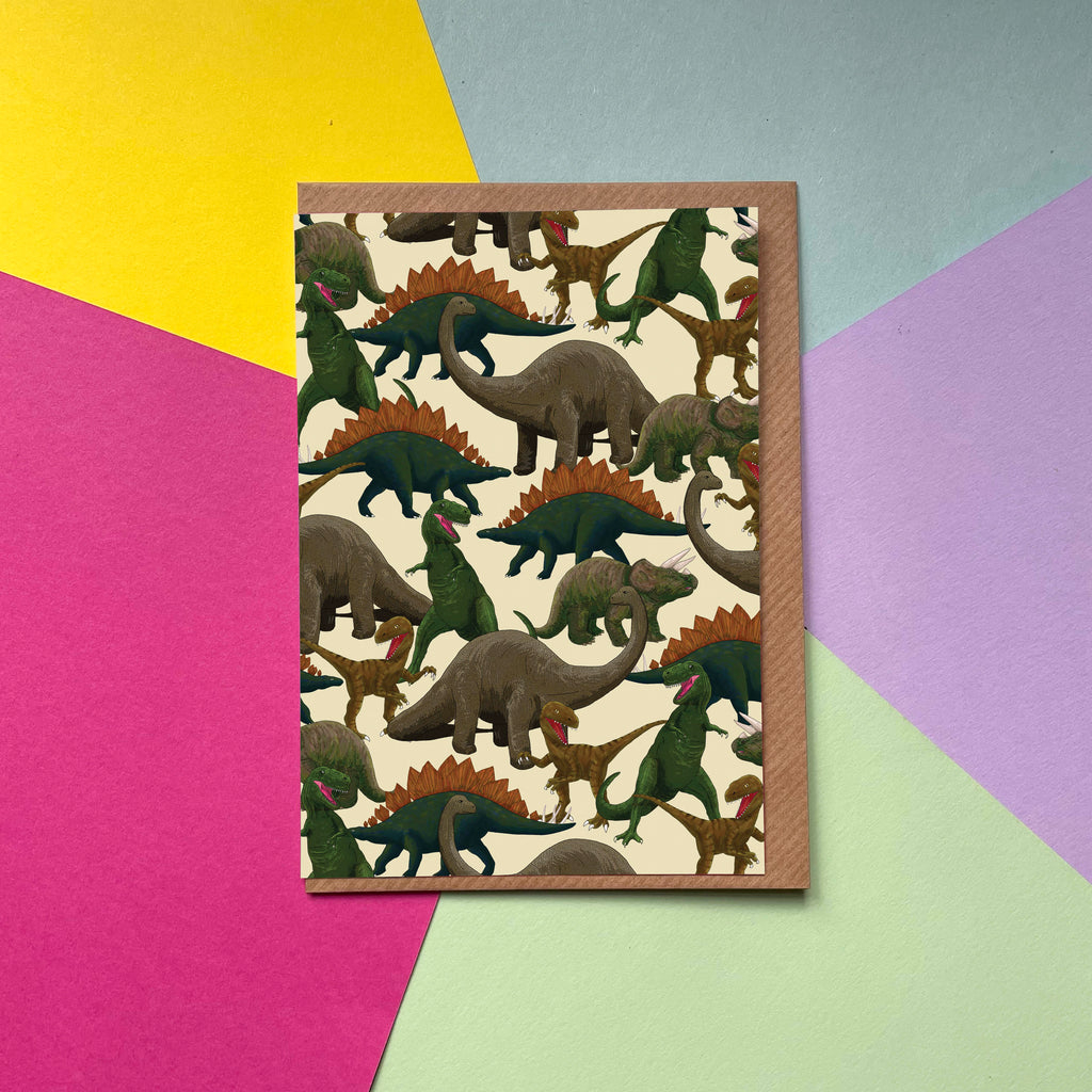 Dinosaurs - Greetings Card