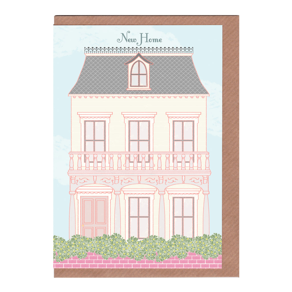 Victorian New Home - Greetings Card