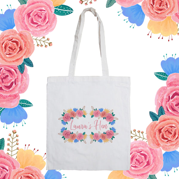 Floral - Personalised Tote Bag