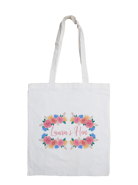 Floral - Personalised Tote Bag