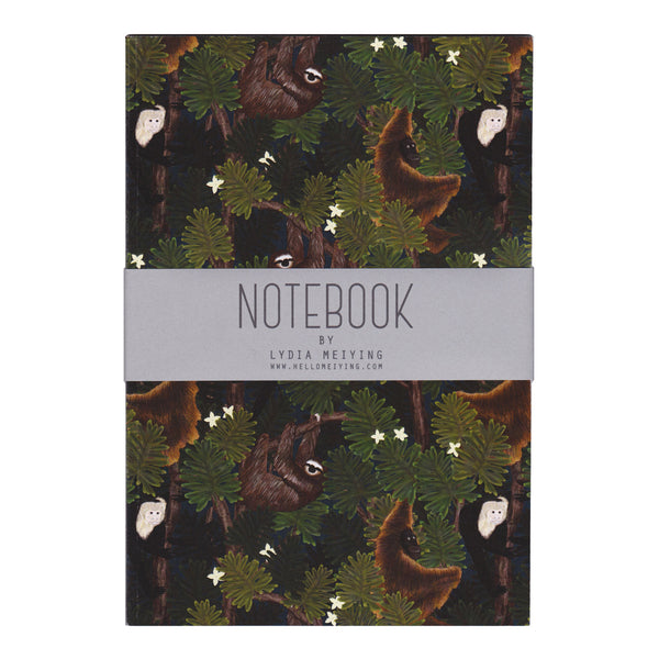 Monkeys and Sloths - A5 Notebook