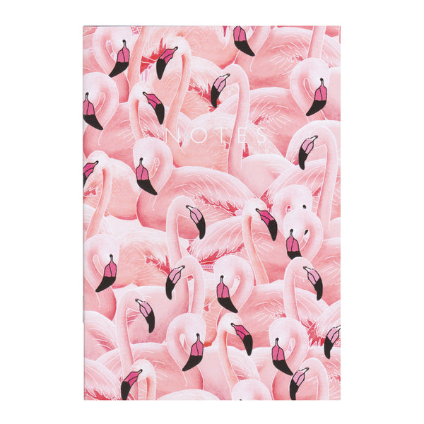 A Flamboyance of Flamingos - A5 Notebook