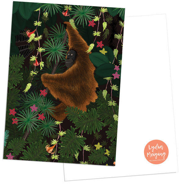 Jungle Orangutan - Postcard