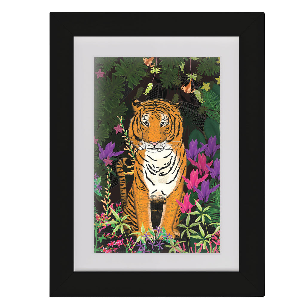 Jungle Tiger - Framed Mini Print
