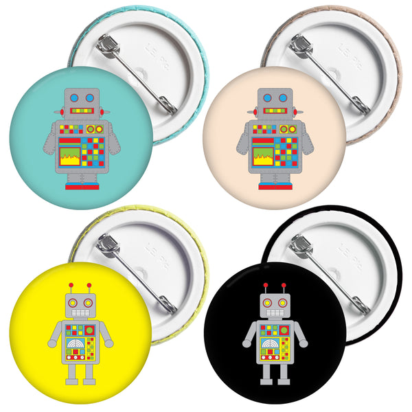 Robot - Button Badge