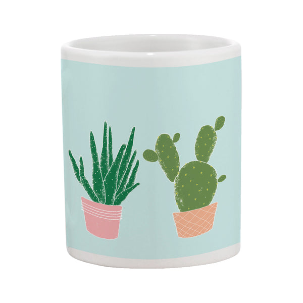 Succulents (blue) - Mug