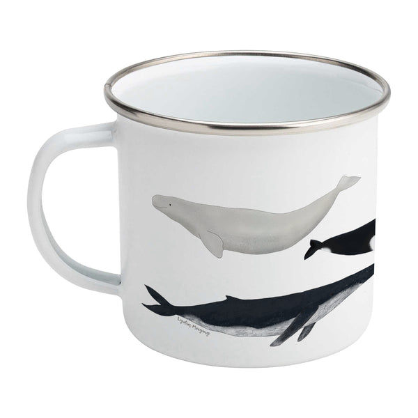 Whales - Enamel Mug