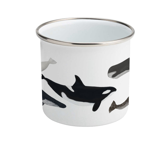 Whales - Enamel Mug