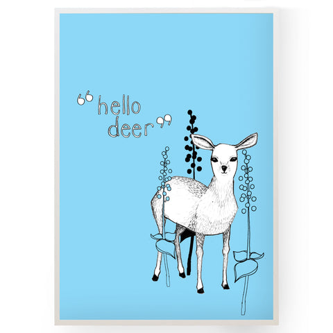 Hello Deer - A3 Print